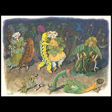 Caterpillars’ Dance from “Lenzgesind” by Ernst Kreidolf