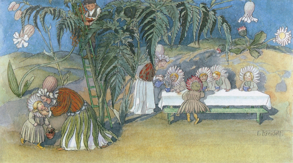 Daisies’ Tea Party from “Flower Fairy Tales” by Ernst Kreidolf | from NorthSouth Books