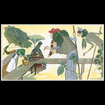 Vegetable Market from “Flower Fairy Tales” by Ernst Kreidolf