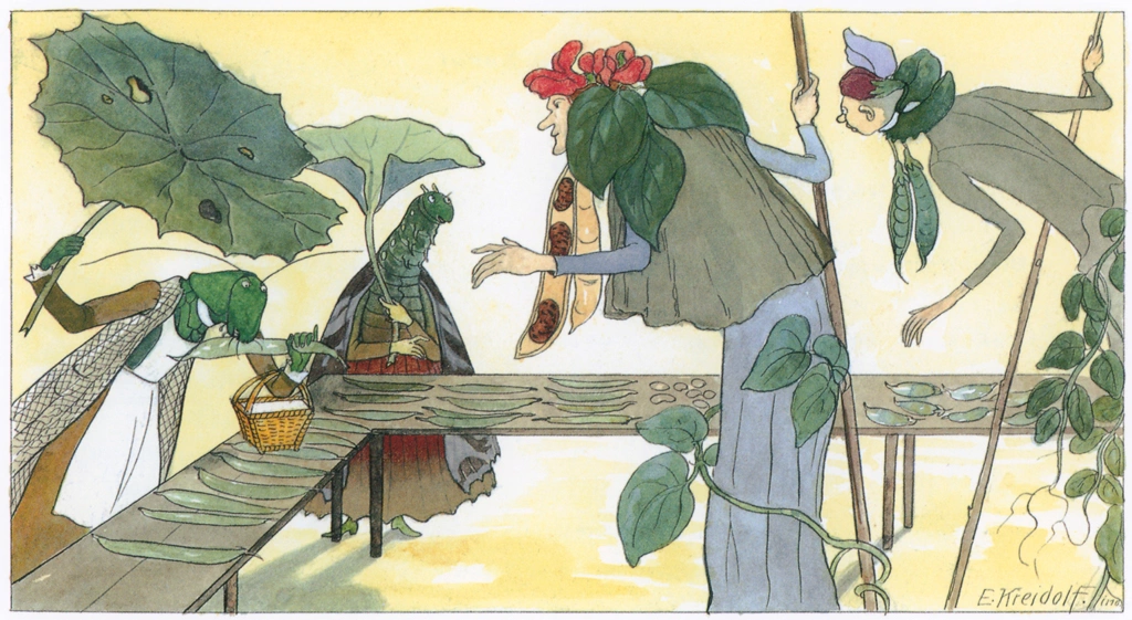 Vegetable Market from “Flower Fairy Tales” by Ernst Kreidolf | from NorthSouth Books