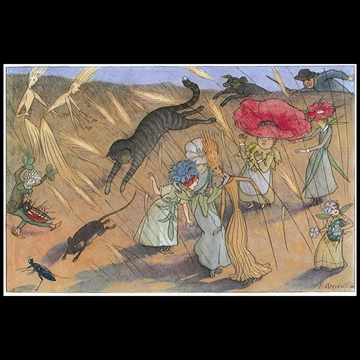 A Wild Chase from “Flower Fairy Tales” by Ernst Kreidolf