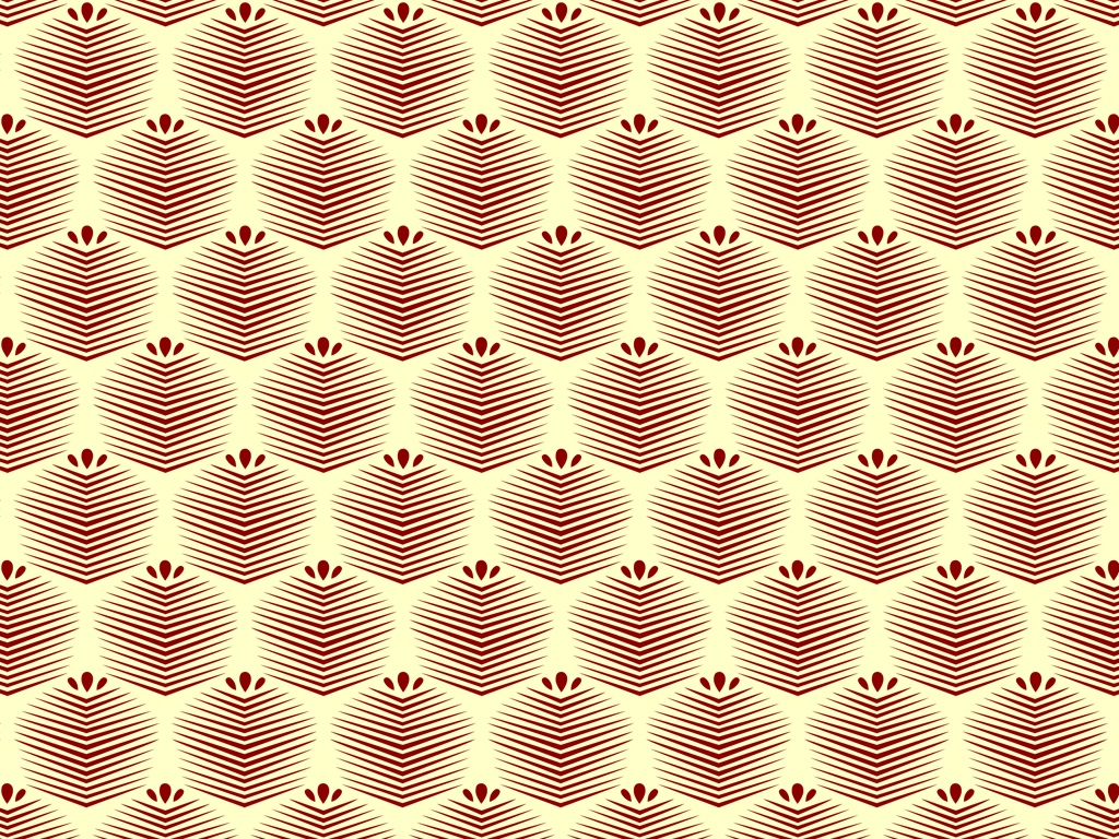 Set of 6 Pine Needle Crest Pattern Background Illustrations and Vectors | Red and Light Beige