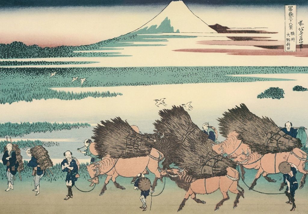 Thirty-Six Views of Mount Fuji: Ōno Field in Suruga Province by Katsushika Hokusai (circa 1830) | from Complete Collection of Ukiyo-e Prints, Separate Volume II