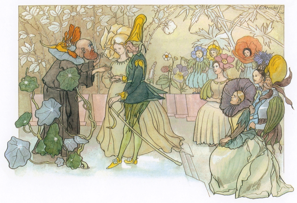 Wedding from “Flower Fairy Tales” by Ernst Kreidolf | from NorthSouth Books