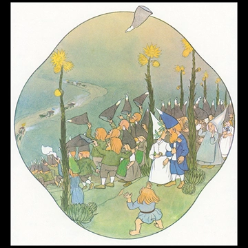 The Wedding Procession from “Meadow Dwarfs” by Ernst Kreidolf