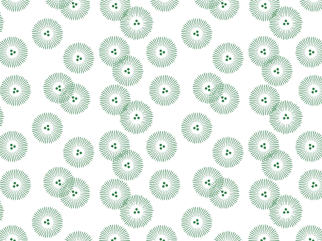 Set of 6 Round Pine Needle Pattern Background Illustrations and Vectors | Green and White