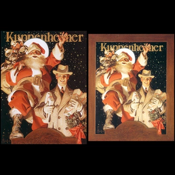 Merry Christmas (House of Kuppenheimer Advertisement) by J. C. Leyendecker (1924)