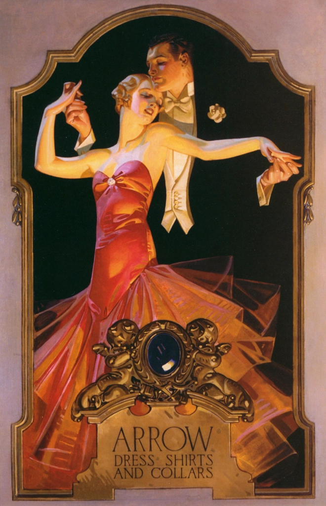 「踊るカップル （アロー・カラーの広告）」 J・C・ライエンデッカー （1930年） | J.C. Leyendecker: American Imagistより