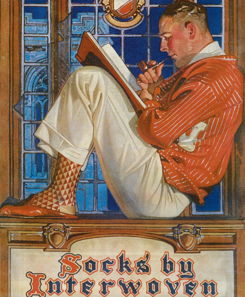 Interwoven Advertisement by J. C. Leyendecker (1929) | from J.C. Leyendecker: American Imagist