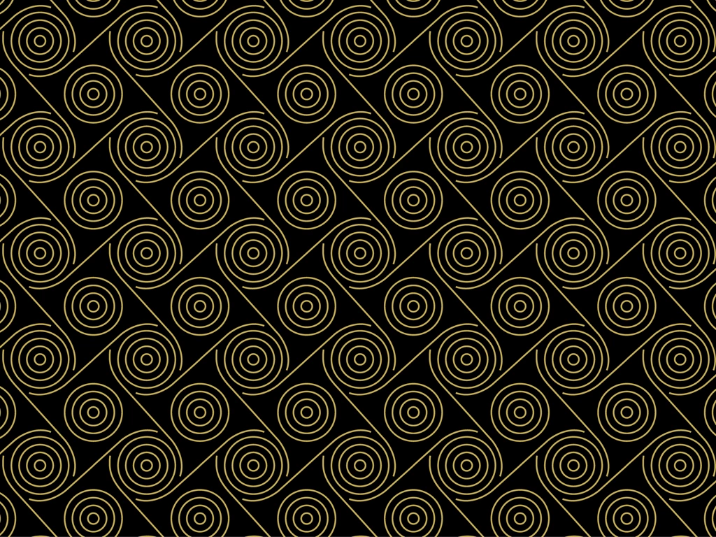 Set of 6 Swirl Pattern Background Illustrations and Vectors | Gold and Black