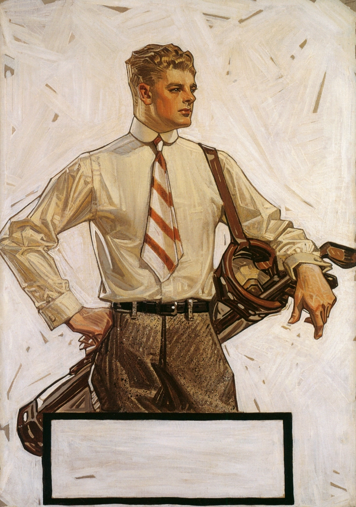 Golf (Arrow Collar Advertisement) by J. C. Leyendecker (1922) | from J.C. Leyendecker: American Imagist