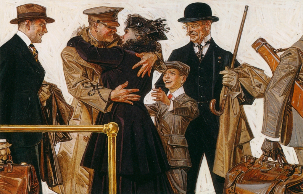 Kuppenheimer – The Homecoming by J. C. Leyendecker (1918) | from J.C. Leyendecker: American Imagist