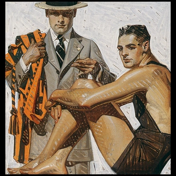 Record Time (House of Kuppenheimer Advertisement) by J. C. Leyendecker (circa 1920)