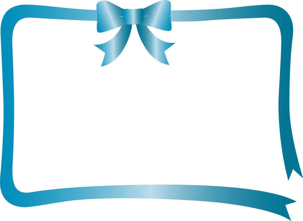 Set of 6 Ribbon Frame Background Illustrations and Vectors | Light Blue