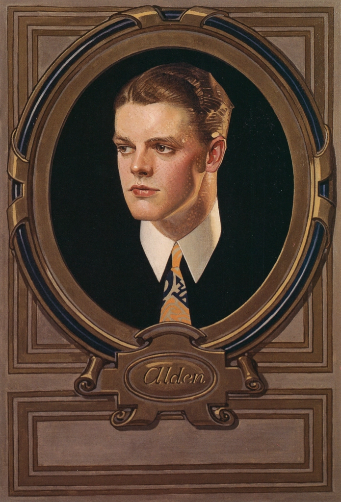 Alden (Arrow Collar Advertisement) by J. C. Leyendecker (1922) | from J.C. Leyendecker: American Imagist