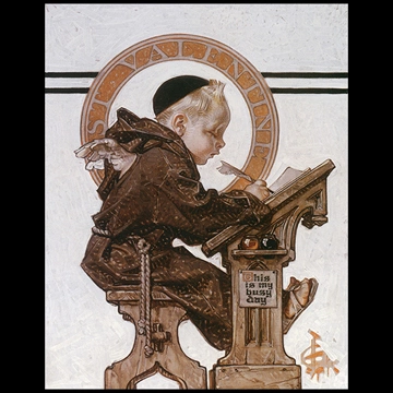 St. Valentine – This Is My Busy Day by J. C. Leyendecker (1918)