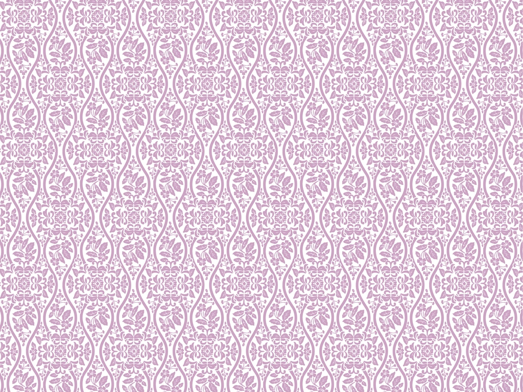 Set of 6 Plant and Tatewaku Pattern Background Illustrations and Vectors | Purple and White