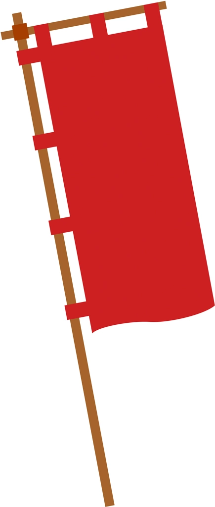 Set of 6 Flag Illustrations and Vectors | Red Flag