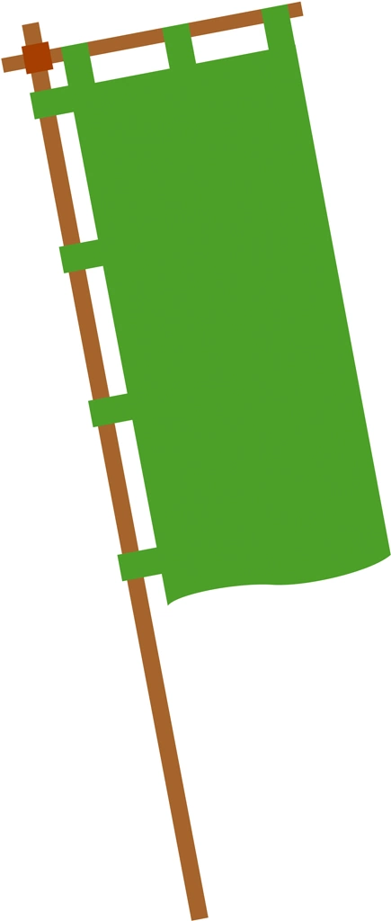 Set of 6 Flag Illustrations and Vectors | Green Flag