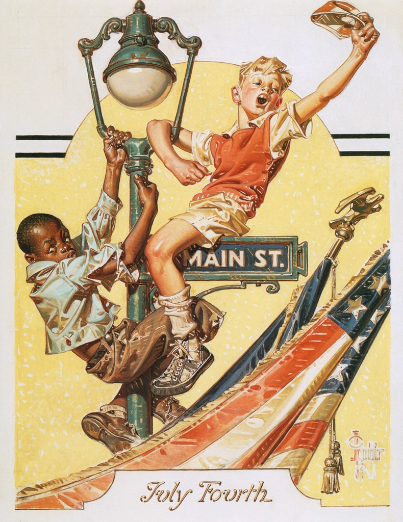 「独立記念日のフラッグポール」 J・C・ライエンデッカー （1937年） | J.C. Leyendecker: American Imagistより