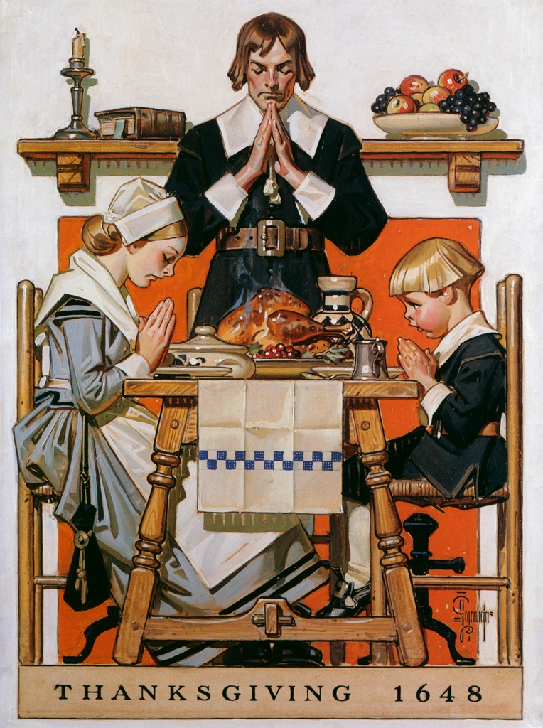 「1648年の感謝祭」 J・C・ライエンデッカー （1940年） | J.C. Leyendecker: American Imagistより