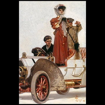 「淑女と自動車」 J・C・ライエンデッカー （1906年）