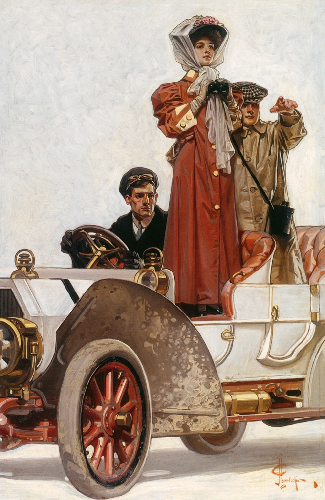 「淑女と自動車」 J・C・ライエンデッカー （1906年） | J.C. Leyendecker: American Imagistより