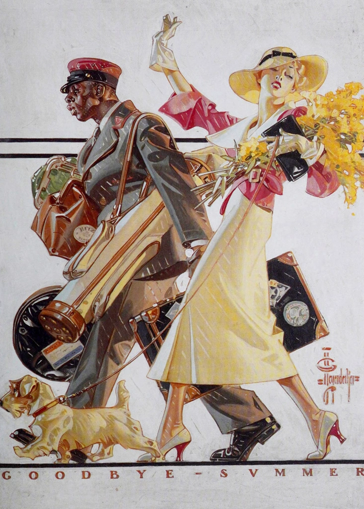 「夏の分かれ」 J・C・ライエンデッカー （1934年） | The J. C. Leyendecker Collectionより