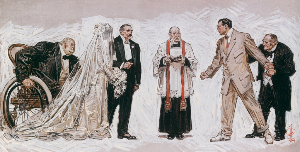 「結婚式」 J・C・ライエンデッカー （1909年） | J.C. Leyendecker: American Imagistより