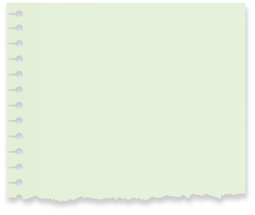 Set of 6 TornNote Paper Background Illustrations and Vectors | Light Green