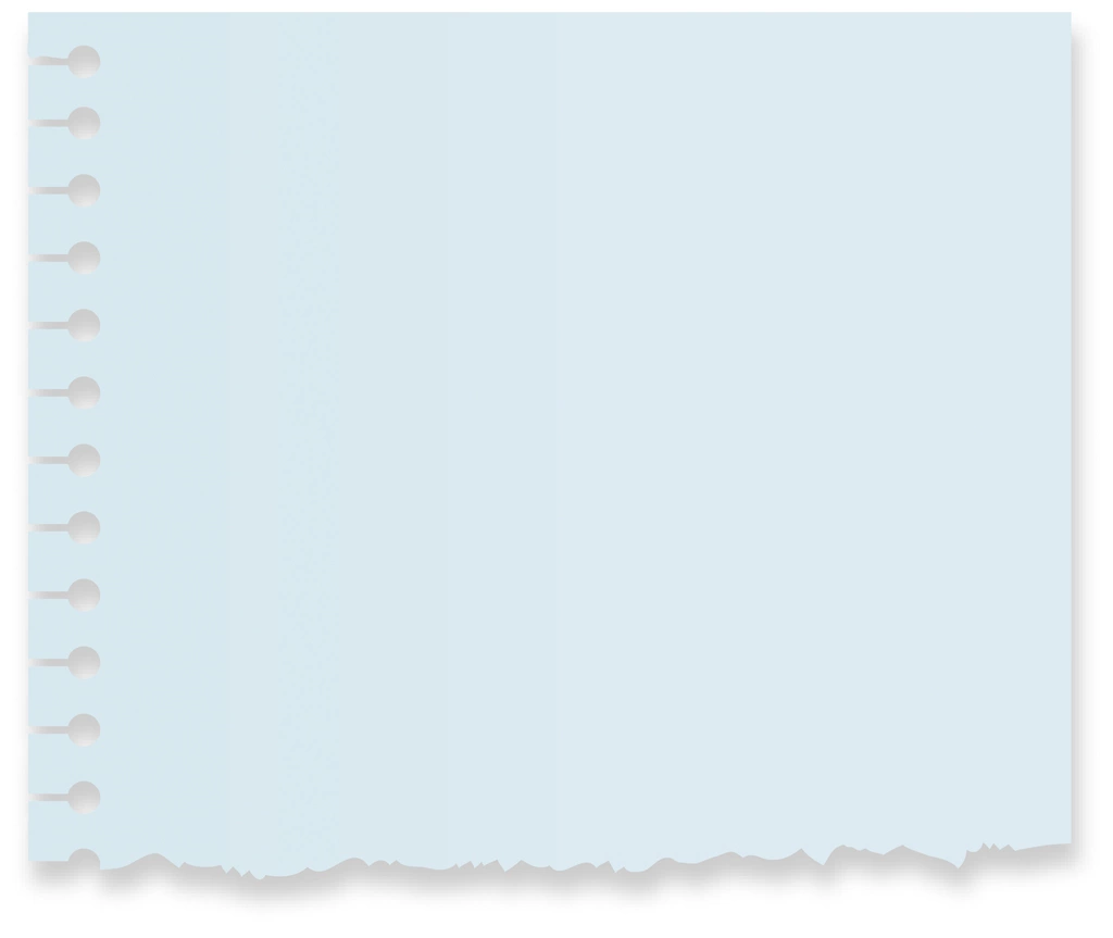 Set of 6 TornNote Paper Background Illustrations and Vectors | Light Blue