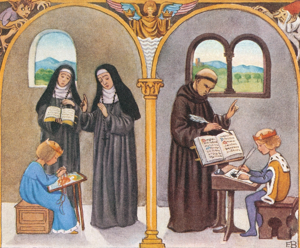 Plate #13 from “The Land of Long Ago” by Elsa Beskow | Kai and Kelly Learn to Read, Write and Embroidery)