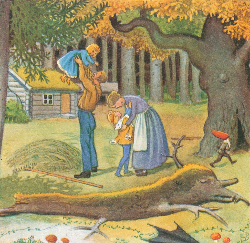 Plate #15 from “The Land of Long Ago” by Elsa Beskow | Kai and Kelly Back Home
