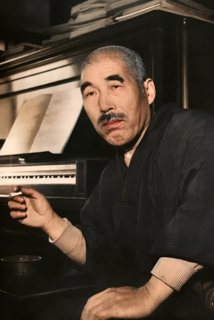Kiyoshi Nobutoki by Shigeru Tamura | AI Colorization