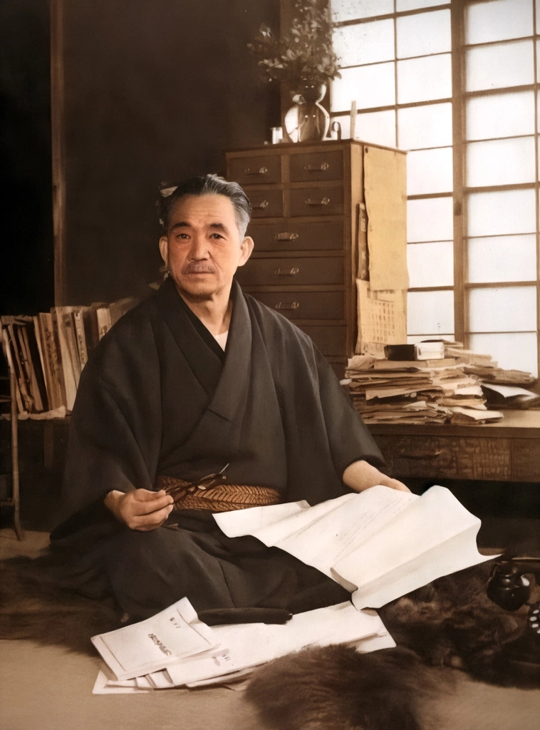 Mosaburō Suzuki by Shigeru Tamura | AI Colorization