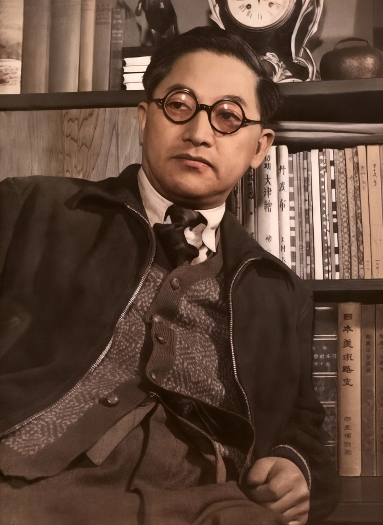 Saburō Matsukata by Shigeru Tamura | AI Colorization