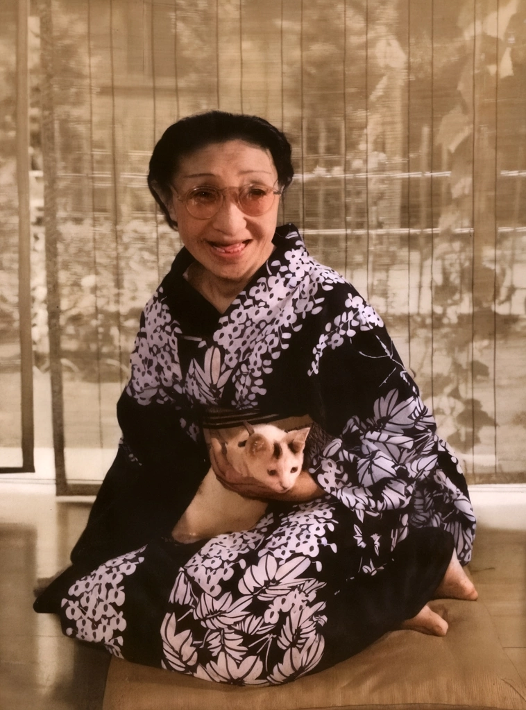 「藤蔭静枝(藤蔭静樹)」 田村茂 | AIカラー化