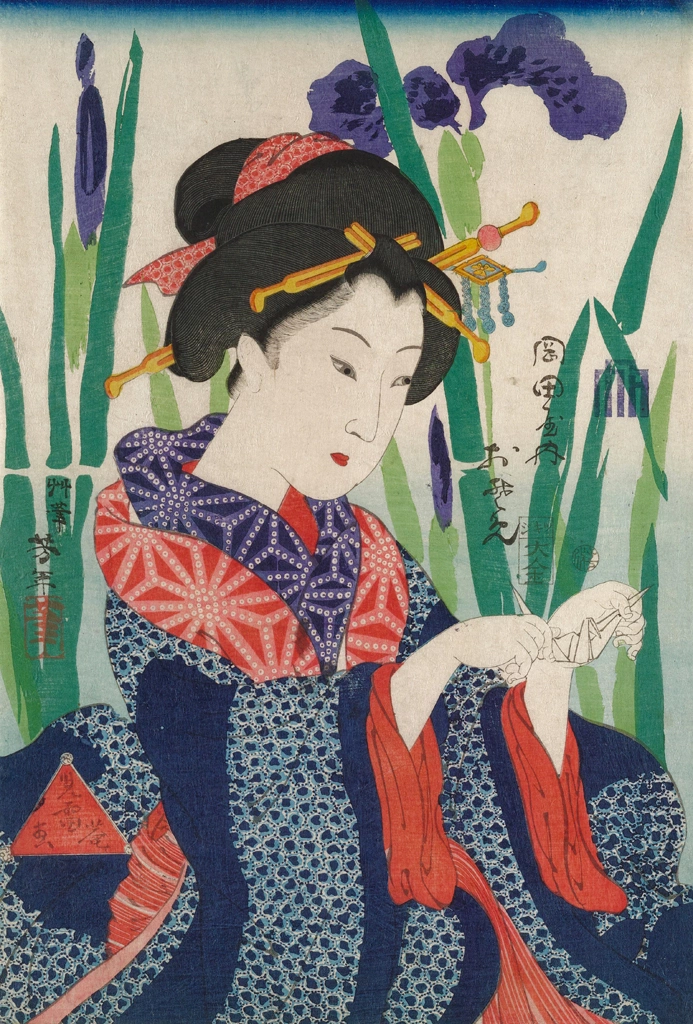 Okadaya uchi Osome (Osome of Okadaya) by Kawanabe Kyōsai (1864) | from Minneapolis Institute of Art