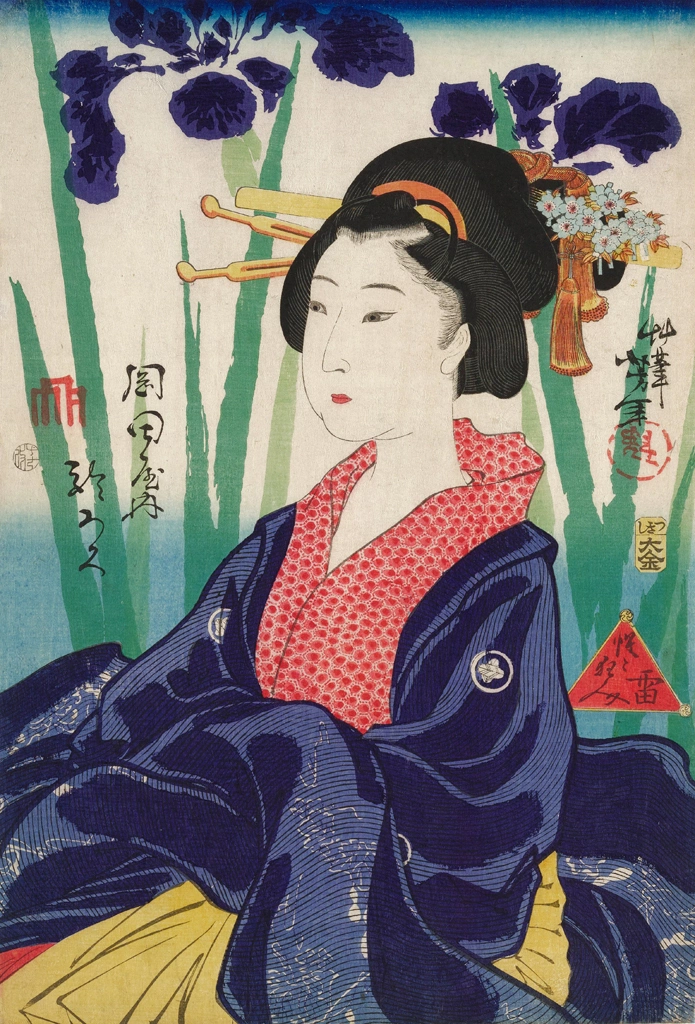 「岡田屋内 於ろく」 河鍋暁斎 （1864年） | ミネアポリス美術館より