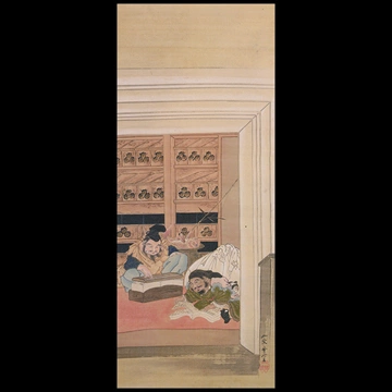 「大黒恵比寿 宝の蔵」 河鍋暁斎 （1885-1889年）