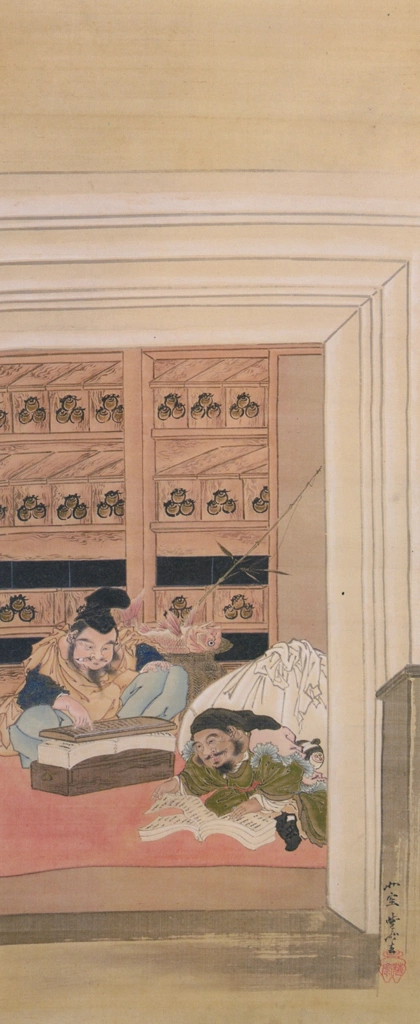 Ebisu and Daikoku as Merchants by Kawanabe Kyōsai (1885-1889) | from This is Kyōsai!: the Israel Goldman Collection