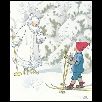 Plate #3 from “Olle’s Ski Trip” by Elsa Beskow
