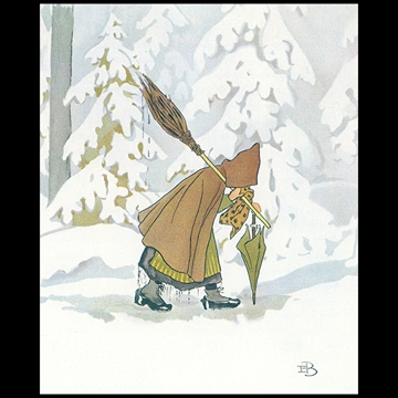 Plate #4 from “Olle’s Ski Trip” by Elsa Beskow