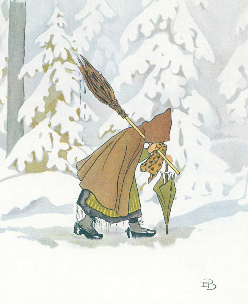 Plate #4 from “Olle’s Ski Trip” by Elsa Beskow | Mrs. Thaw