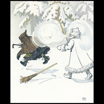Plate #5 from “Olle’s Ski Trip” by Elsa Beskow