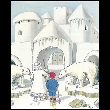 Plate #6 from “Olle’s Ski Trip” by Elsa Beskow