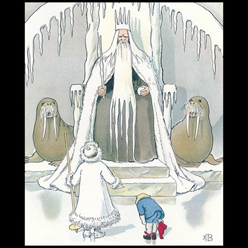 Plate #7 from “Olle’s Ski Trip” by Elsa Beskow