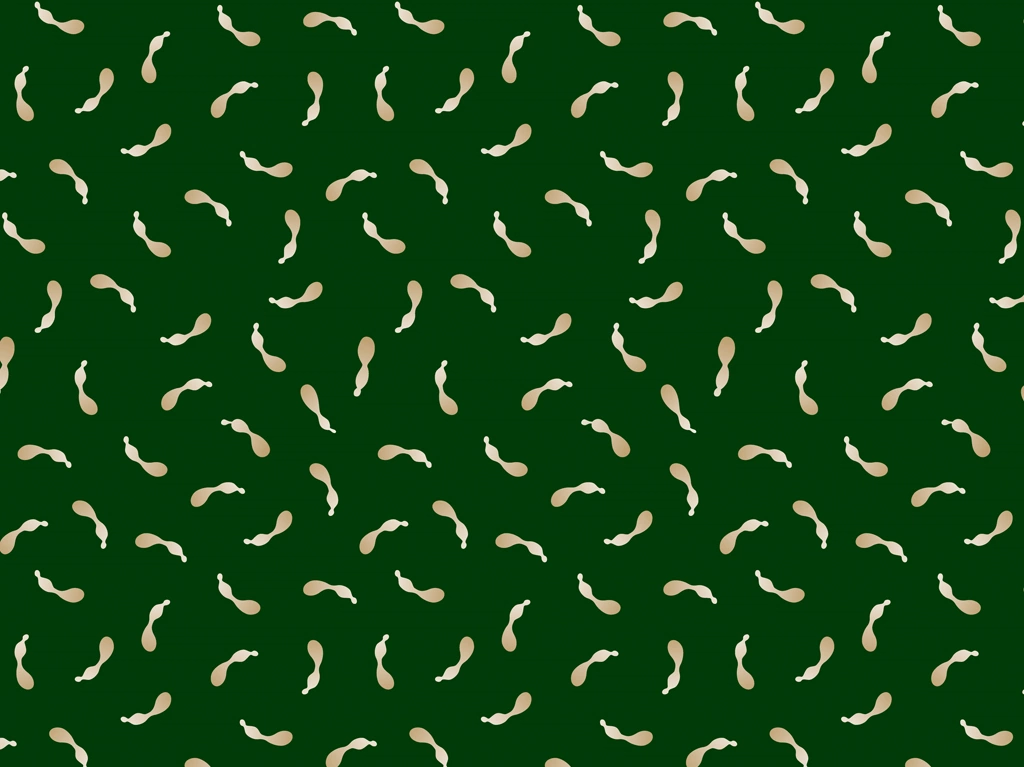 6種類の瓢箪柄模様の背景イラストとベクター | 金色と緑色