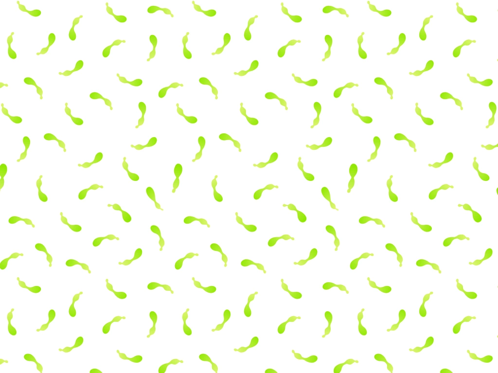 6種類の瓢箪柄模様の背景イラストとベクター | 黄緑色と白色