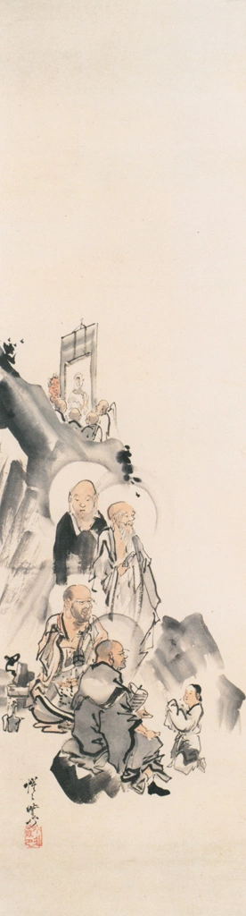 「十六羅漢」 河鍋暁斎 （1871-89年） | これぞ暁斎！ ゴールドマンコレクションより